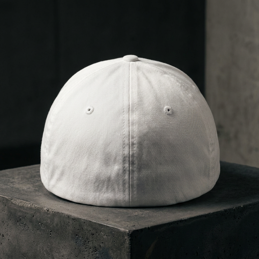 Casquette sergé blanche CRANERS, vue de côté