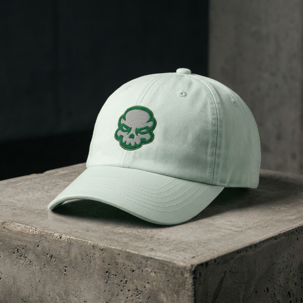 Casquette baseball vert pastel CRANERS, vue de face