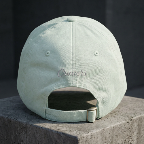 Casquette baseball vert pastel CRANERS, vue de côté