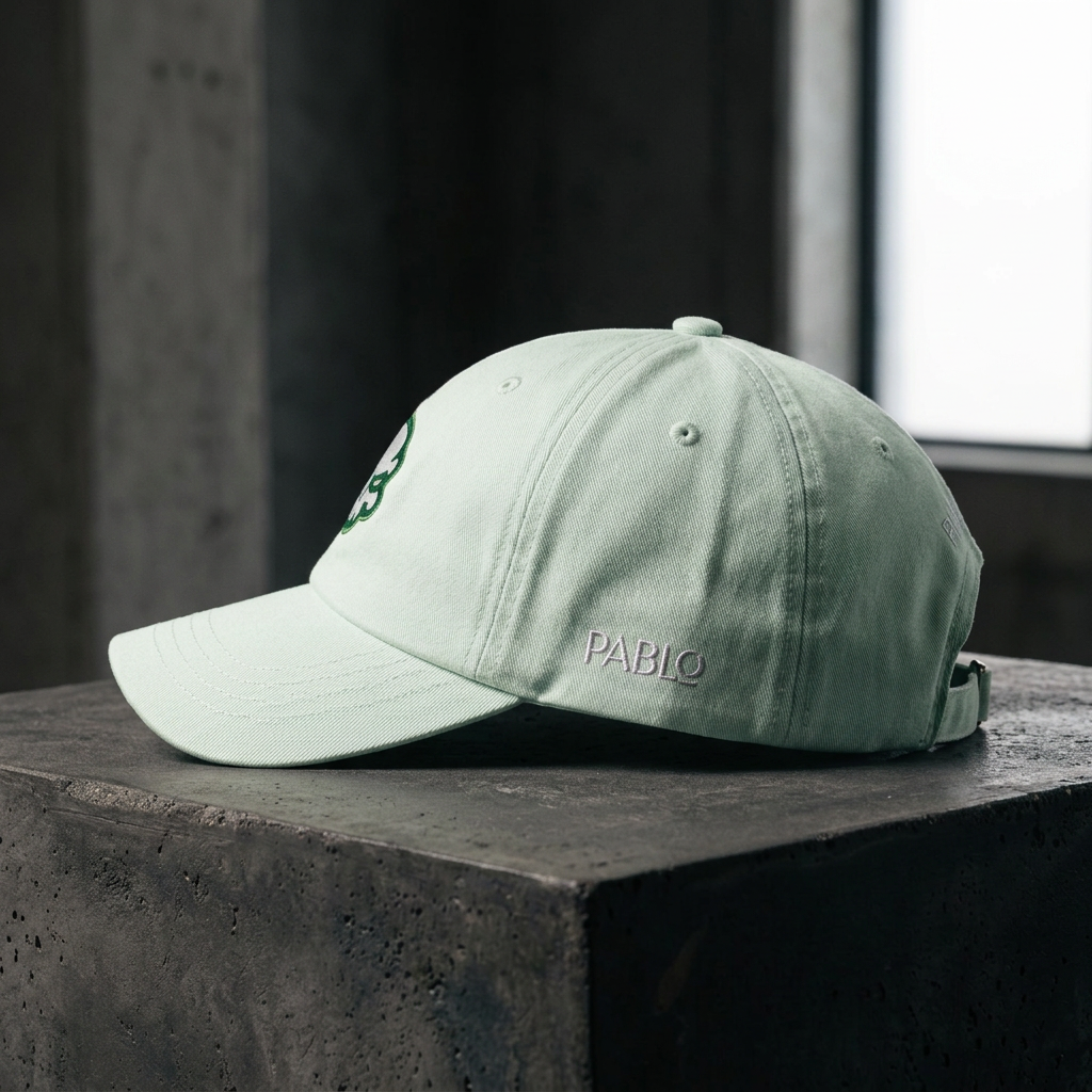 Casquette baseball vert pastel CRANERS, vue de dos