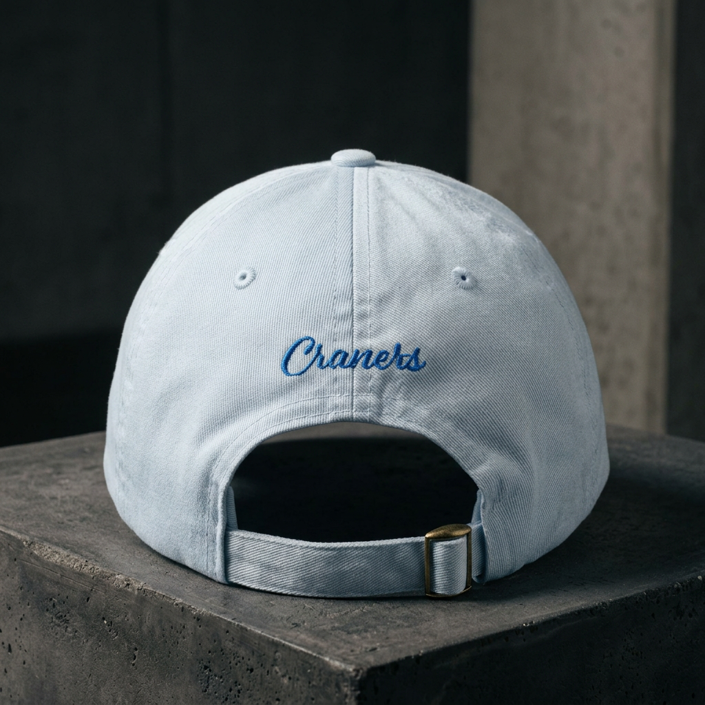 Casquette baseball bleu pastel CRANERS, vue de dos