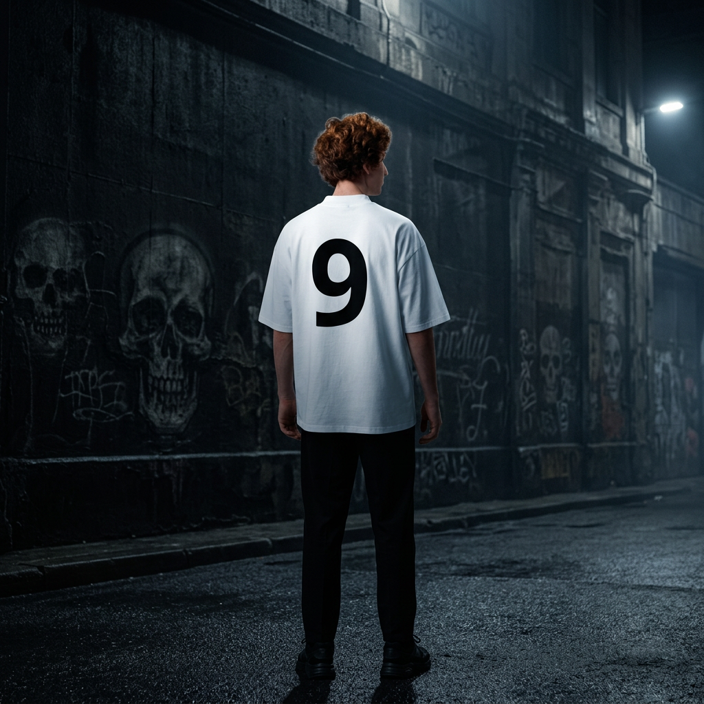 T-shirt streetwear oversize CRANERS, vue de dos