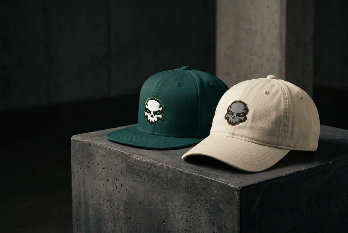Visuel de bannière CRANERS avec casquettes vert forêt et crème